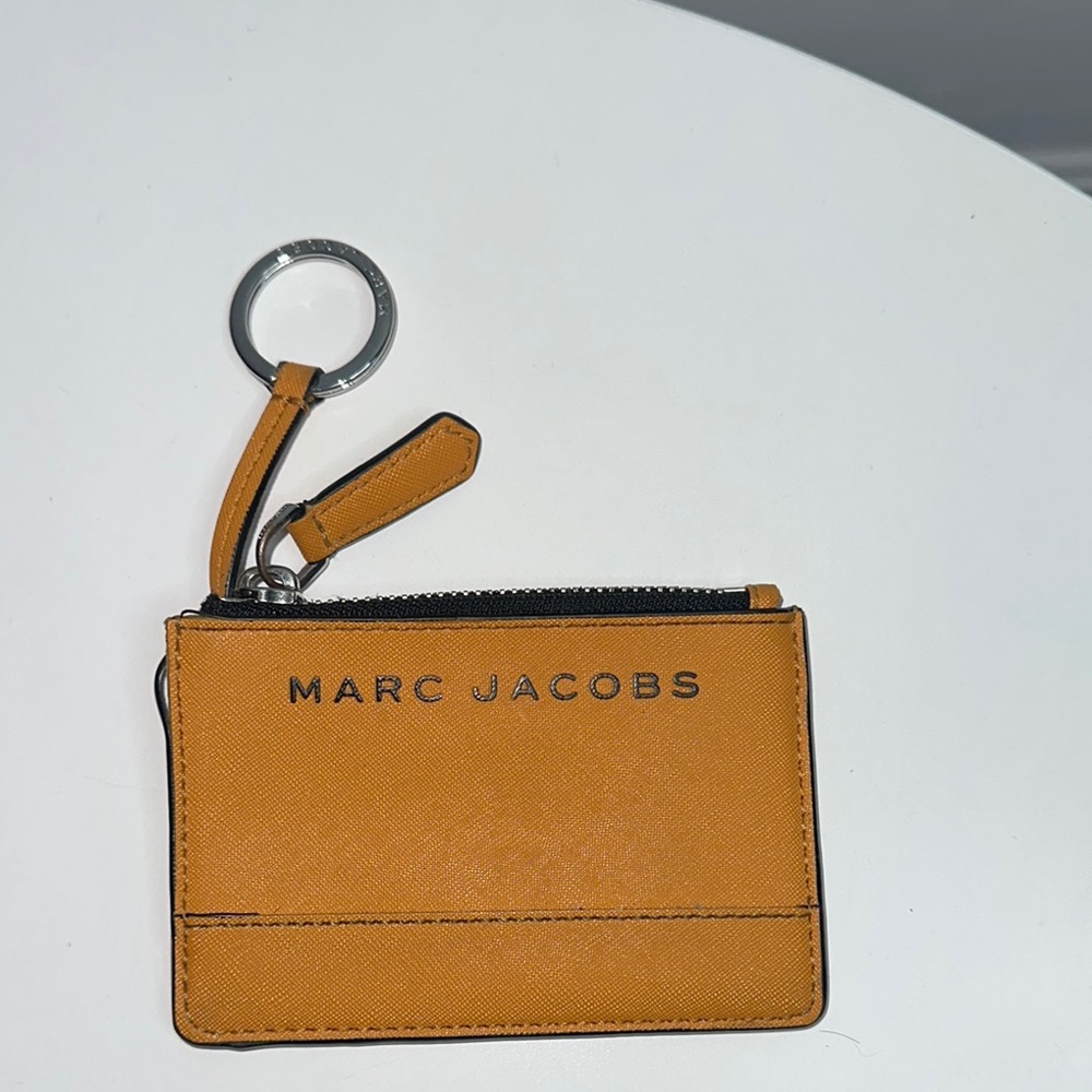 Marc Jacobs Mustard Card Holder with Key Ring
